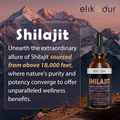 Shilajit drops being mixed with water for daily use