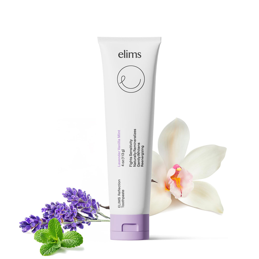 Elims Nano Hydroxyapatite toothpaste 4oz front of tube packaging