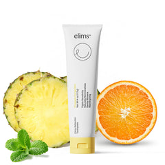 Front view of ELIMS Nano Hydroxyapatite Fluoride-Free Toothpaste tube