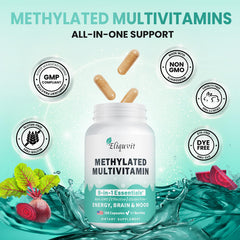 Daily capsule with bioactive B vitamins for energy and mood support