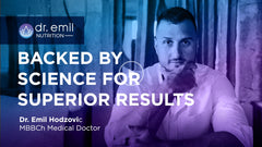 Dr. Emil Nutrition Elite 5HTP Plus branding and wellness concept