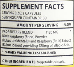 Close-up of ellagic acid capsules