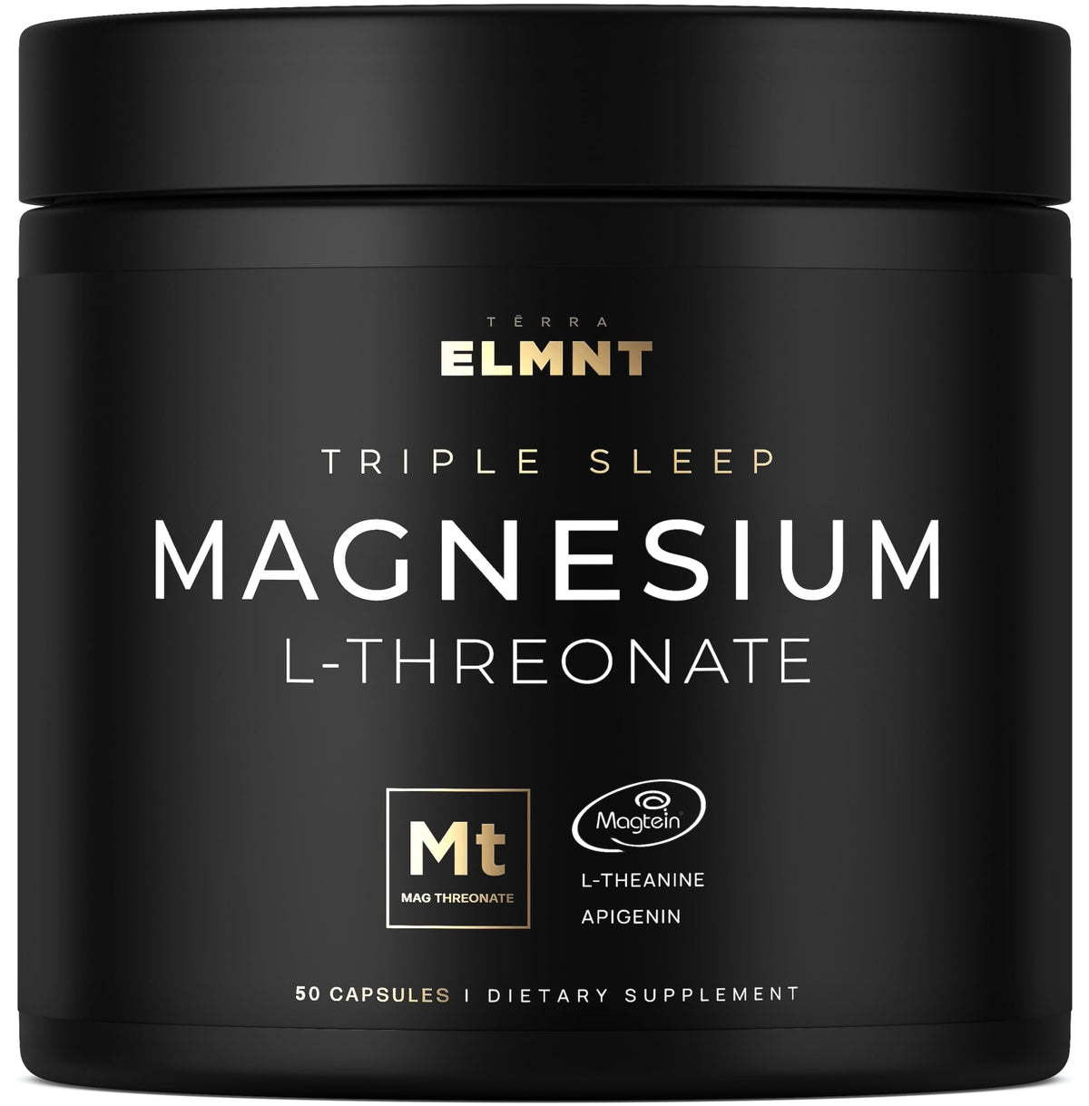 ELMNT Triple Sleep Magnesium L-Threonate bottle label