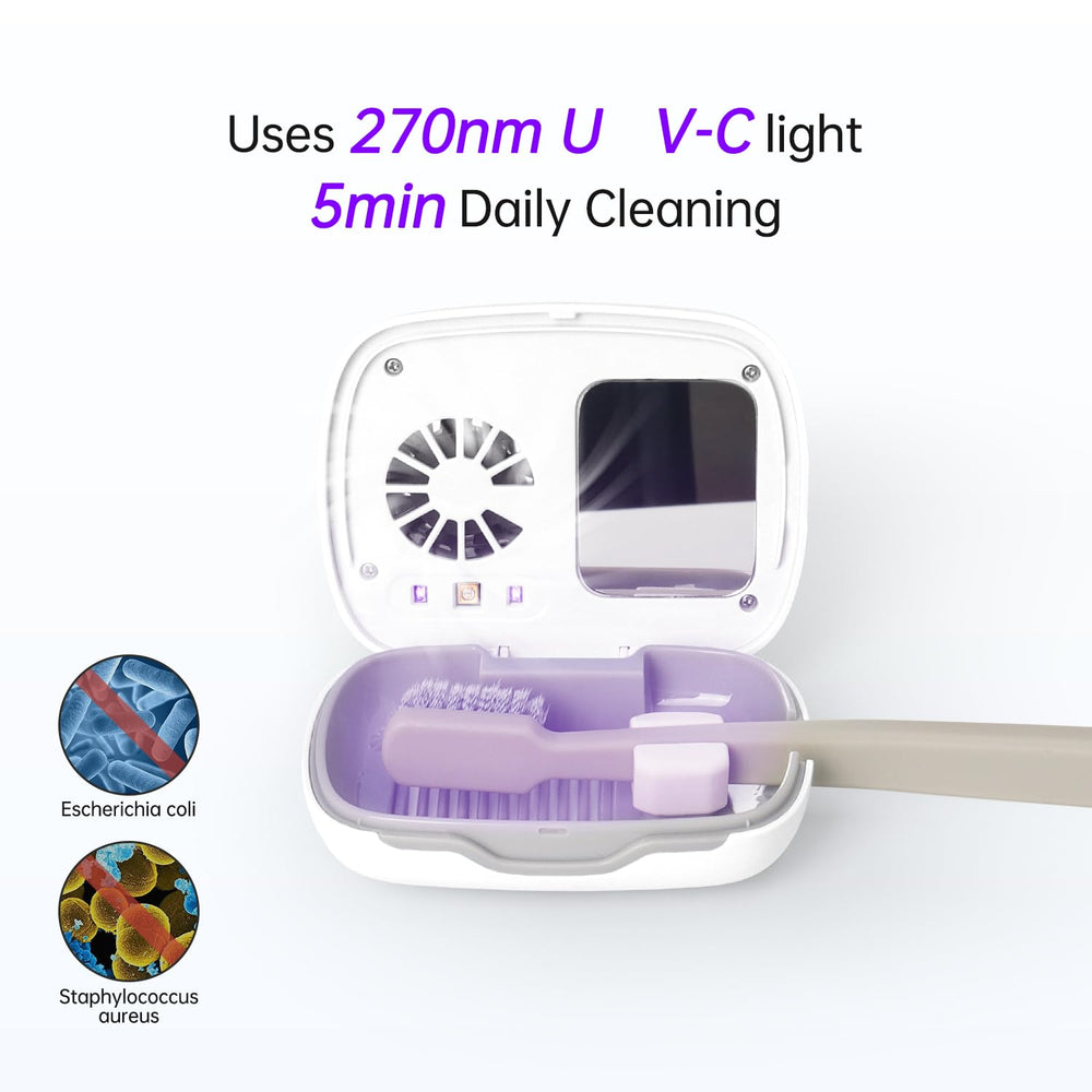 270 nm UV-C light inside the case