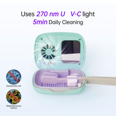 270 nm UV-C light in action for sterilization