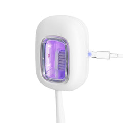 ELMWAY UV toothbrush cover and holder with clear window and dual UVC lights