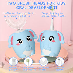Two soft brush heads for gentle cleaning