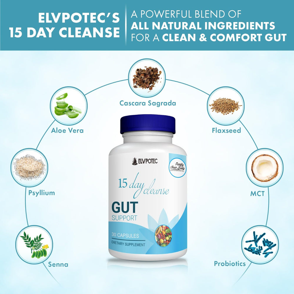 ELVPOTEC 15 Day Cleanse capsules