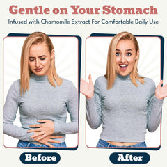 Chamomile and gentle formula for stomach comfort