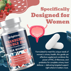 Ingredients for female urinary tract support: astragalus, turmeric, black pepper