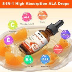 Front of bottle showing CoQ10, vitamins C & E and selenium ingredients