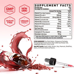 Close-up of bottle interior showing liquid drops