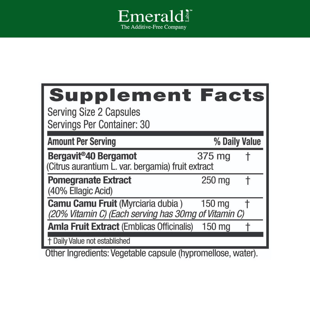 Bergamot extract ingredient close-up for Bergamot+