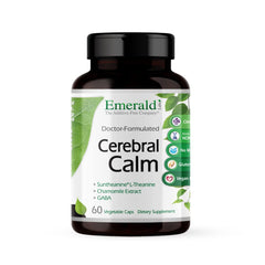 Emerald Labs Cerebral Calm bottle – front view