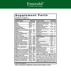 Nutrition label showing methylated folate and B vitamins