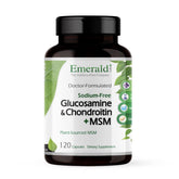 Emerald Labs Glucosamine & Chondroitin with MSM bottle – front view