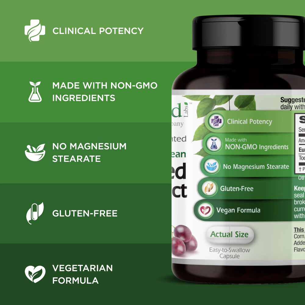 Close-up view of 90 vegetarian capsules