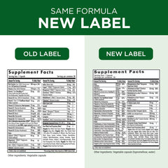 Product label showing additive-free formulation