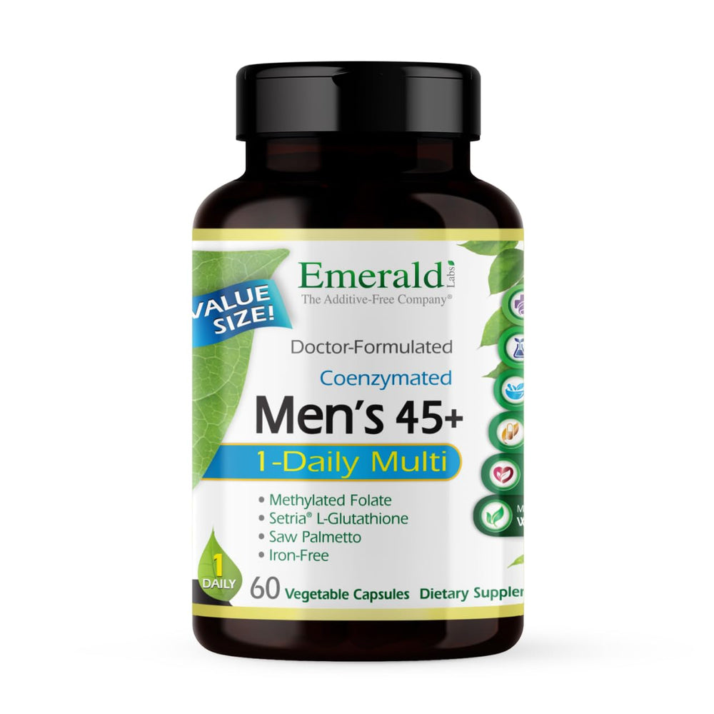 Emerald Labs Men's 45+ 1-Daily Multi 60 Veg Capsules