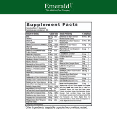 Front view of Emerald Labs Men's 45+ 1-Daily Multi bottle