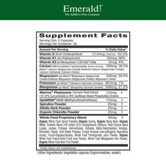 EMERALD LABS Osteo Bone Health cap closeup for easy daily use in sensitive stomachs.