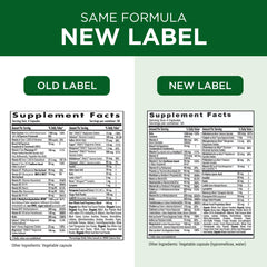 Nutrition facts and ingredient list on Emerald Labs Prenatal Multi label