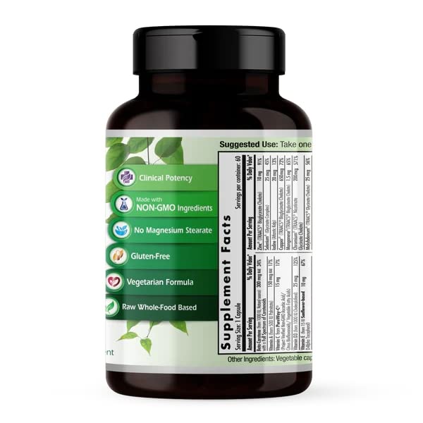 Whole-food blend ingredients in EMERALD LABS Prenatal multivitamin