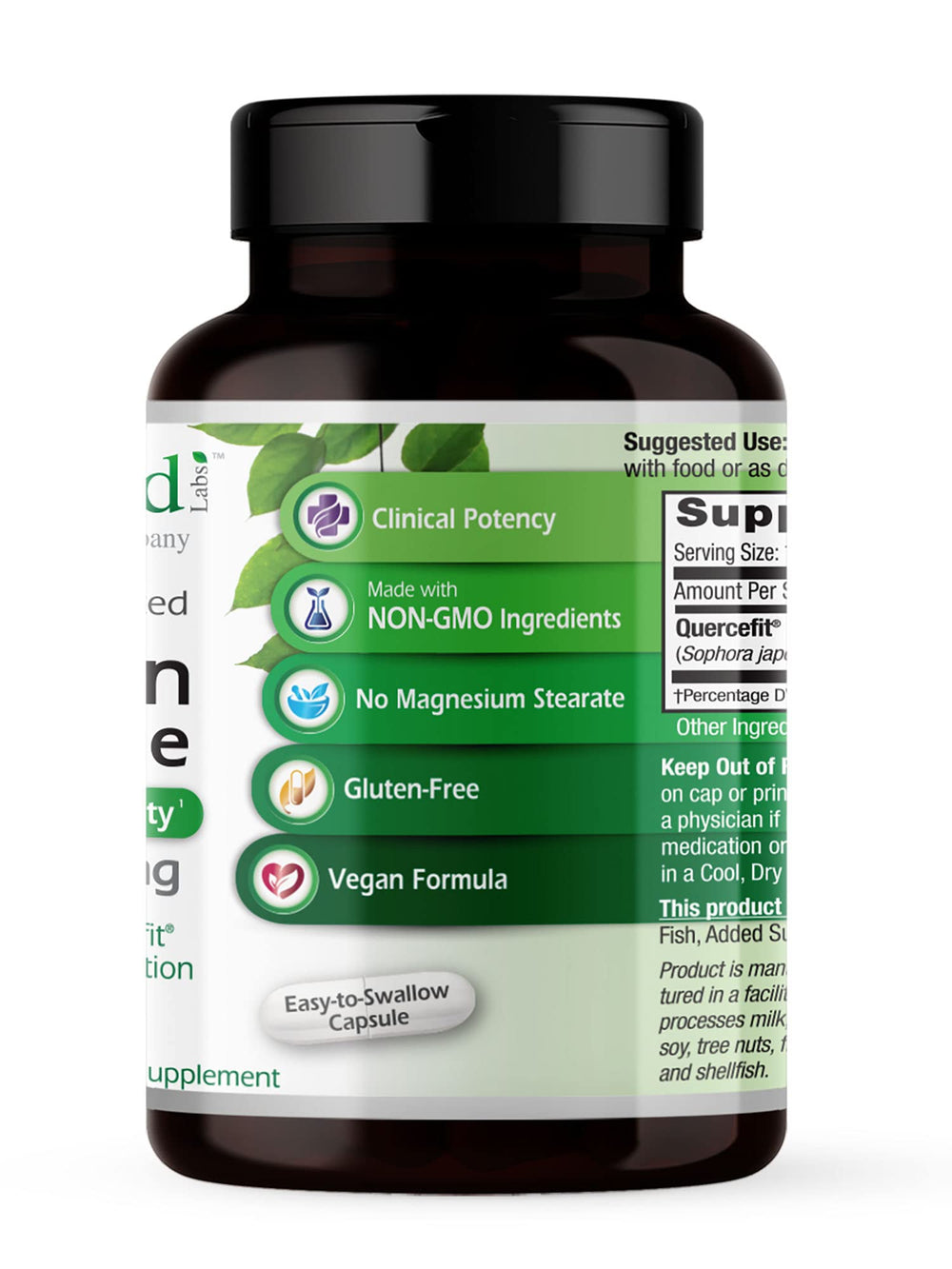 Graphic highlighting immune support and antioxidant benefits of Quercetin Phytosome