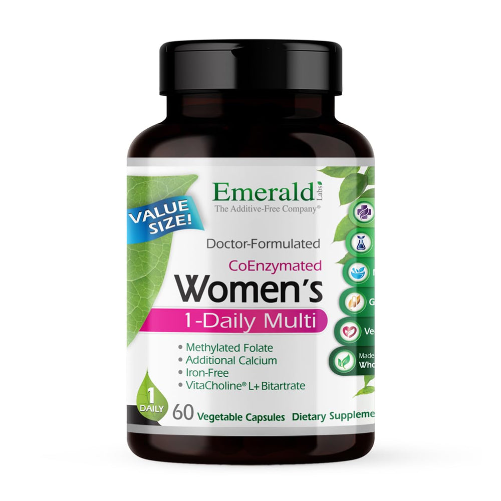 Emerald Labs Women's 1-Daily Multi bottle and box