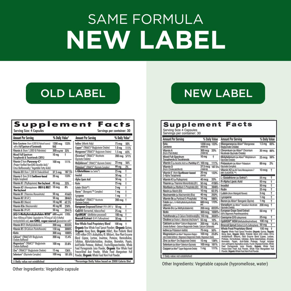 Vegetarian capsules for Emerald Labs Women's 45+ Clinical Multi