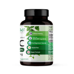 Close-up of NAC 600mg label