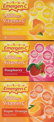 Emergen-C 1000mg Vitamin C 90-pack box in a three-variety carton set