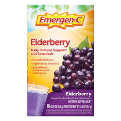 Emergen-C Elderberry Fizzy Drink Mix 18-count packaging