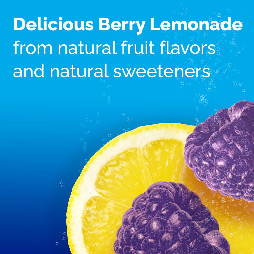 Row of Emergen-C Immune Plus Crystals Berry Lemonade sticks