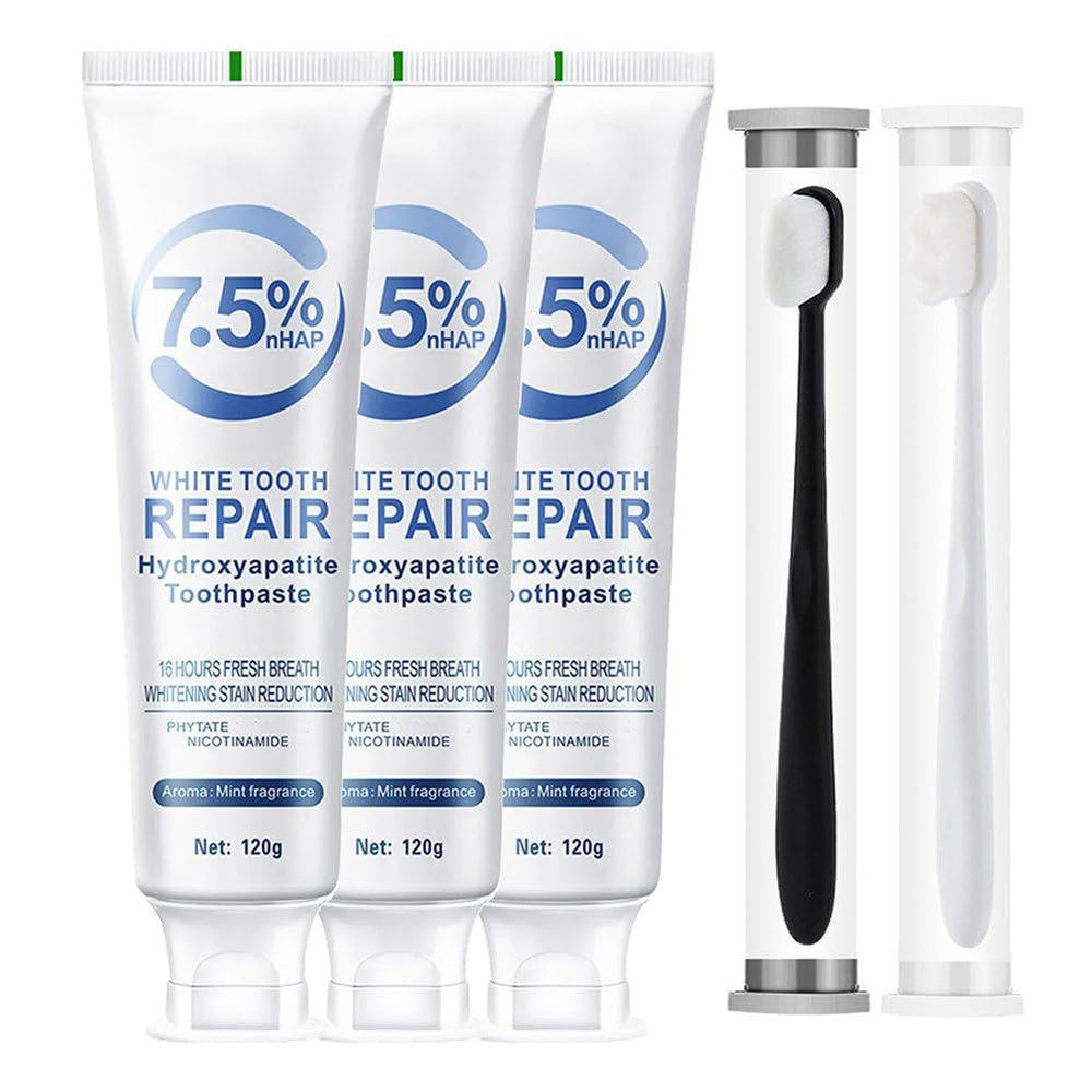 Hero image: enamel repair toothpaste with hydroxyapatite