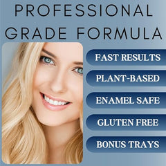 Enamel-safe whitening formula label