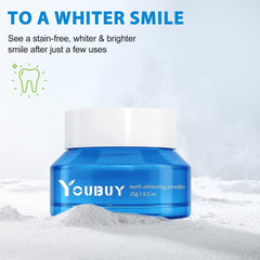 Enamel-safe whitening powder for safe at-home use.