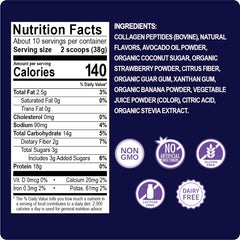 Prepared smoothie made with Enchant Collagen Powder