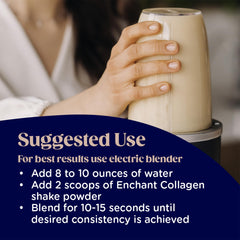 Serving suggestion: creamy caramel macchiato collagen shake
