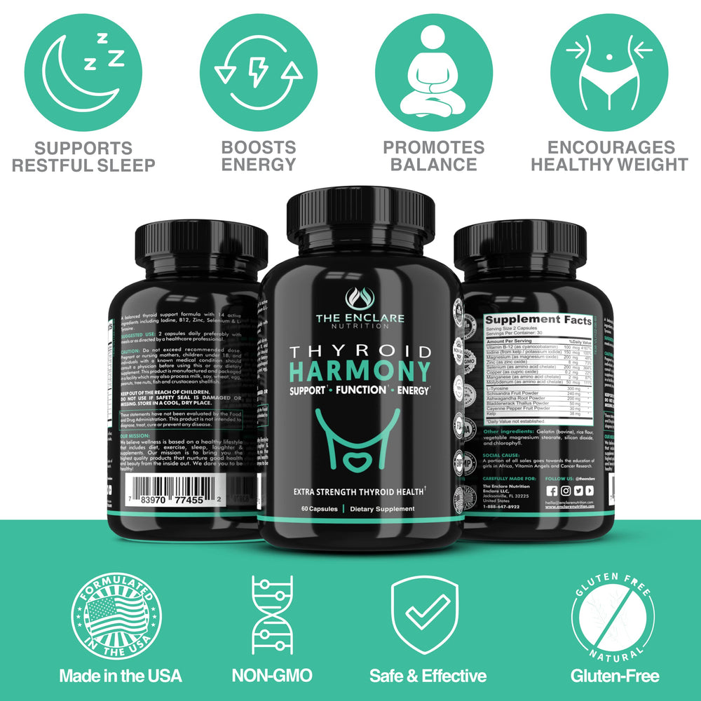 Serving cup and dosage information for Thyroid Harmony