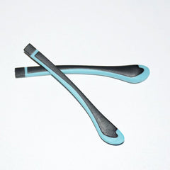 Eyeglass end tips being fitted onto the temple