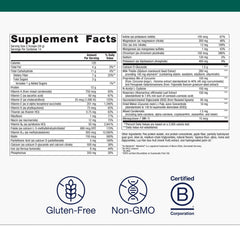 Close-up of Endo Axis label highlighting MK-7 vitamin K2