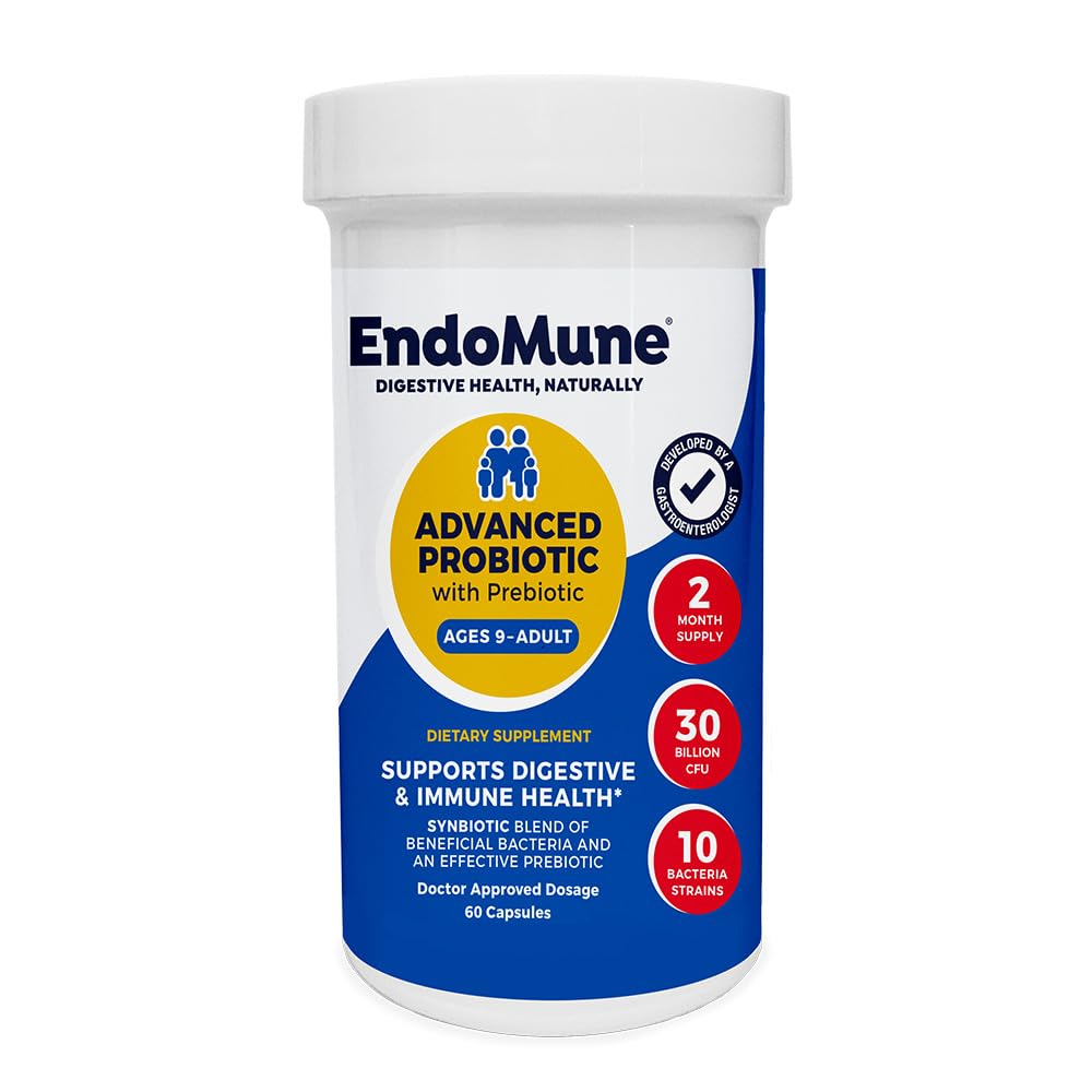 Endomune Advanced probiotic bottle front view