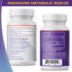 Close-up of Endomune Metabolic Rescue capsules