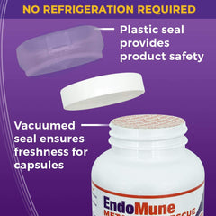 Endomune Metabolic Rescue bottle on a white background