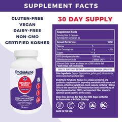 Endomune Metabolic Rescue vegan capsules