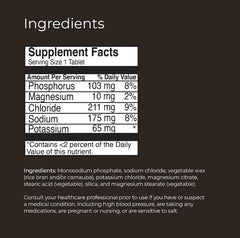Endur Electrolyte SR ingredients and nutritional facts