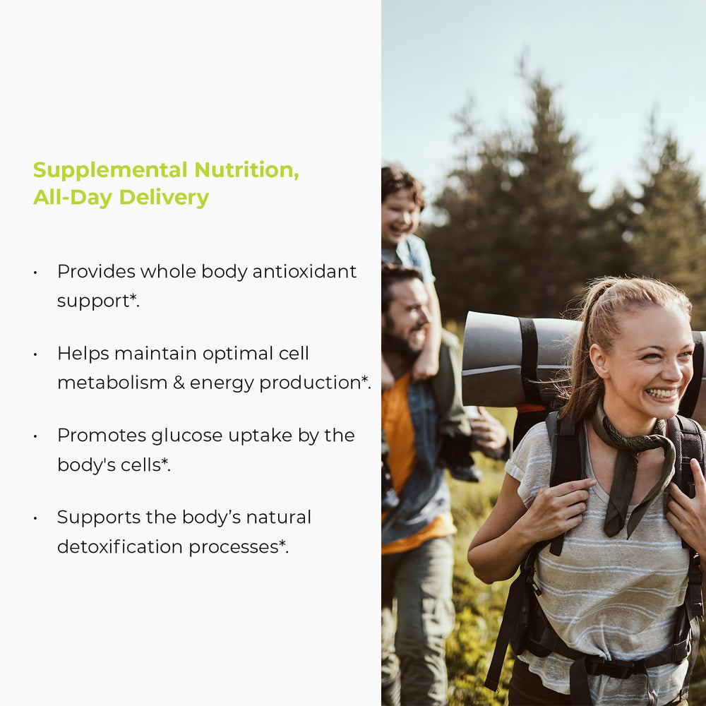 Benefits: cellular energy and antioxidant support from Endur Alpha Lipoic Acid