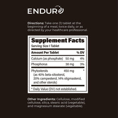 Endur Phytosterols nutrition facts