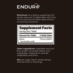 Made in USA label on ENDUR-ACIN packaging